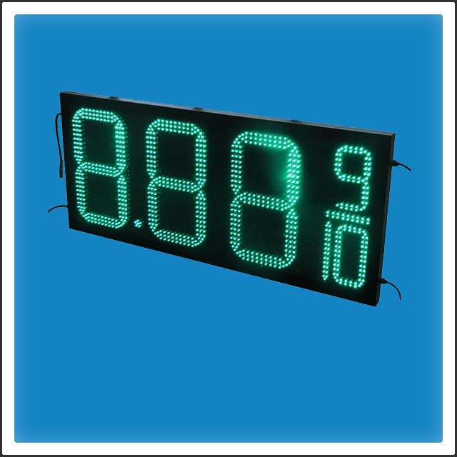 HTD-GP16 16 Inches Digit LED Petrol Station Price Changer Display Board 