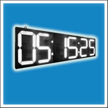 24 Inches Outdoor LED Digit Time & Temperature Clock Display 