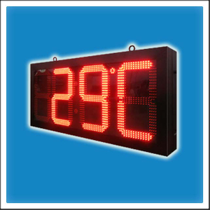 16 Inches Outdoor LED Digit Display Playing Time & Temperature 